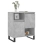 vidaXL Aparador de madera contrachapada gris hormigón 60x35x70 cm vidaXL Aparador de madera contrachapada gris hormigón 60x35x70 cm
