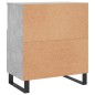 vidaXL Aparador de madera contrachapada gris hormigón 60x35x70 cm vidaXL Aparador de madera contrachapada gris hormigón 60x35x70 cm
