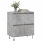 vidaXL Aparador de madera contrachapada gris hormigón 60x35x70 cm