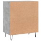 vidaXL Aparador de madera contrachapada gris hormigón 60x35x70 cm
