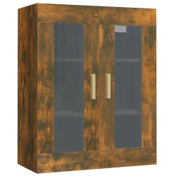 vidaXL Armario colgante de pared roble ahumado 69,5x34x90 cm