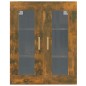 vidaXL Armario colgante de pared roble ahumado 69,5x34x90 cm vidaXL Armario colgante de pared roble ahumado 69,5x34x90 cm