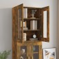 vidaXL Armario colgante de pared roble ahumado 69,5x34x90 cm vidaXL Armario colgante de pared roble ahumado 69,5x34x90 cm