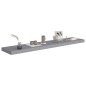 vidaXL Estante flotante de pared MDF gris 120x23,5x3,8 cm vidaXL Estante flotante de pared MDF gris 120x23,5x3,8 cm