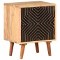 vidaXL Mesita de noche de madera maciza de acacia 40x30x50 cm