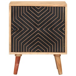 vidaXL Mesita de noche de madera maciza de acacia 40x30x50 cm