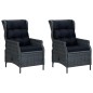 vidaXL Set comedor jardín 9 piezas cojines ratán sintético gris oscuro vidaXL Set comedor jardín 9 piezas cojines ratán sintético gris oscuro