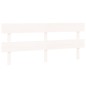 vidaXL Cabecero de cama madera maciza de pino blanco 184x3x81 cm vidaXL Cabecero de cama madera maciza de pino blanco 184x3x81 cm