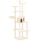 vidaXL Rascador para gatos con postes de sisal color crema 167 cm vidaXL Rascador para gatos con postes de sisal color crema 167 cm