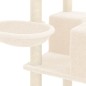 vidaXL Rascador para gatos con postes de sisal color crema 167 cm vidaXL Rascador para gatos con postes de sisal color crema 167 cm