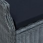 vidaXL Set comedor jardín 9 piezas cojines ratán sintético gris oscuro vidaXL Set comedor jardín 9 piezas cojines ratán sintético gris oscuro