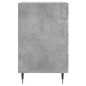 vidaXL Mesita de noche madera de ingeniería gris hormigón 40x40x66 cm
