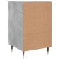 vidaXL Mesita de noche madera de ingeniería gris hormigón 40x40x66 cm
