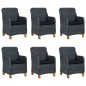 vidaXL Set comedor jardín 9 piezas cojines ratán sintético gris oscuro vidaXL Set comedor jardín 9 piezas cojines ratán sintético gris oscuro