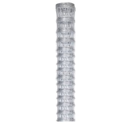 vidaXL Valla de jardín de acero galvanizado plateado 50x1,6 m