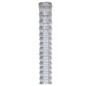 vidaXL Valla de jardín de acero galvanizado plateado 50x1,6 m