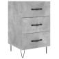 vidaXL Mesita de noche madera de ingeniería gris hormigón 40x40x66 cm vidaXL Mesita de noche madera de ingeniería gris hormigón 40x40x66 cm