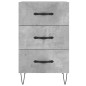 vidaXL Mesita de noche madera de ingeniería gris hormigón 40x40x66 cm vidaXL Mesita de noche madera de ingeniería gris hormigón 40x40x66 cm