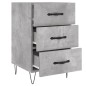 vidaXL Mesita de noche madera de ingeniería gris hormigón 40x40x66 cm vidaXL Mesita de noche madera de ingeniería gris hormigón 40x40x66 cm