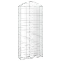 vidaXL Cesta gaviones forma arco hierro galvanizado 100x30x220/240 cm