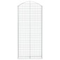 vidaXL Cesta gaviones forma arco hierro galvanizado 100x30x220/240 cm vidaXL Cesta gaviones forma arco hierro galvanizado 100x30x220/240 cm