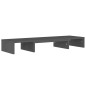vidaXL Soporte de monitor madera maciza de pino gris 80x24x10,5 cm