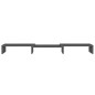 vidaXL Soporte de monitor madera maciza de pino gris 80x24x10,5 cm