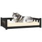 vidaXL Cama para perros madera maciza de pino negro 105,5x75,5x28 cm vidaXL Cama para perros madera maciza de pino negro 105,5x75,5x28 cm