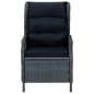 vidaXL Set comedor jardín 7 pzas cojines ratán sintético gris oscuro vidaXL Set comedor jardín 7 pzas cojines ratán sintético gris oscuro