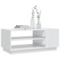 vidaXL Mesa de centro madera de ingeniería blanco brillo 102x55x43 cm vidaXL Mesa de centro madera de ingeniería blanco brillo 102x55x43 cm