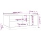 vidaXL Mesa de centro madera de ingeniería blanco brillo 102x55x43 cm vidaXL Mesa de centro madera de ingeniería blanco brillo 102x55x43 cm