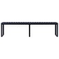 vidaXL Banco de jardín 180 cm tablero PS negro vidaXL Banco de jardín 180 cm tablero PS negro