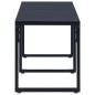 vidaXL Banco de jardín 180 cm tablero PS negro vidaXL Banco de jardín 180 cm tablero PS negro