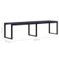 vidaXL Banco de jardín 180 cm tablero PS negro vidaXL Banco de jardín 180 cm tablero PS negro
