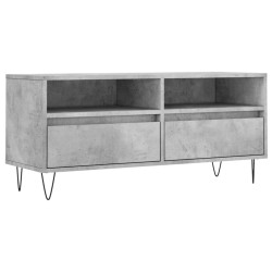 vidaXL Mueble de TV madera contrachapada gris hormigón 100x34,5x44,5cm