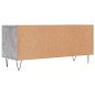 vidaXL Mueble de TV madera contrachapada gris hormigón 100x34,5x44,5cm vidaXL Mueble de TV madera contrachapada gris hormigón 100x34,5x44,5cm