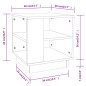 vidaXL Mesa de centro de madera de ingeniería negra 40x40x43 cm vidaXL Mesa de centro de madera de ingeniería negra 40x40x43 cm