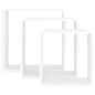 vidaXL Estantes cubo de pared 3 unidades MDF blanco vidaXL Estantes cubo de pared 3 unidades MDF blanco