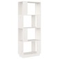 vidaXL Estantería/divisor de espacios madera pino blanco 51x25x132 cm vidaXL Estantería/divisor de espacios madera pino blanco 51x25x132 cm