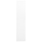 vidaXL Armario oficina acero vidrio templado blanco 90x40x180 cm