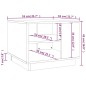 vidaXL Mesa de centro madera de ingeniería roble Sonoma 55x55x43 cm vidaXL Mesa de centro madera de ingeniería roble Sonoma 55x55x43 cm