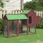 vidaXL Gallinero madera maciza de pino color moca 193x65x117 cm vidaXL Gallinero madera maciza de pino color moca 193x65x117 cm