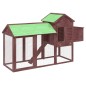vidaXL Gallinero madera maciza de pino color moca 193x65x117 cm vidaXL Gallinero madera maciza de pino color moca 193x65x117 cm