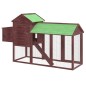 vidaXL Gallinero madera maciza de pino color moca 193x65x117 cm vidaXL Gallinero madera maciza de pino color moca 193x65x117 cm