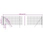 vidaXL Cerca de alambre de acero galvanizado verde 0,8x10 m vidaXL Cerca de alambre de acero galvanizado verde 0,8x10 m