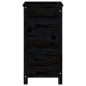 vidaXL Jardinera madera maciza de pino negro 40x40x78 cm