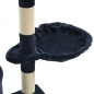 vidaXL Rascador para gatos con poste de sisal 138 cm azul oscuro vidaXL Rascador para gatos con poste de sisal 138 cm azul oscuro