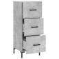 vidaXL Aparador de madera contrachapada gris hormigón 34,5x34x90 cm vidaXL Aparador de madera contrachapada gris hormigón 34,5x34x90 cm
