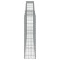 vidaXL Cestas de gaviones 9 uds forma de arco hierro 400x30x120/140 cm vidaXL Cestas de gaviones 9 uds forma de arco hierro 400x30x120/140 cm