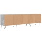 vidaXL Mueble de TV madera contrachapada gris hormigón 150x30x44,5 cm